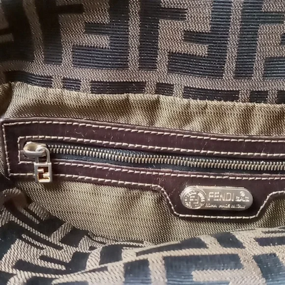 AUTHENTIC Vintage FENDI Zucca Handbag - Picture 13 of 16